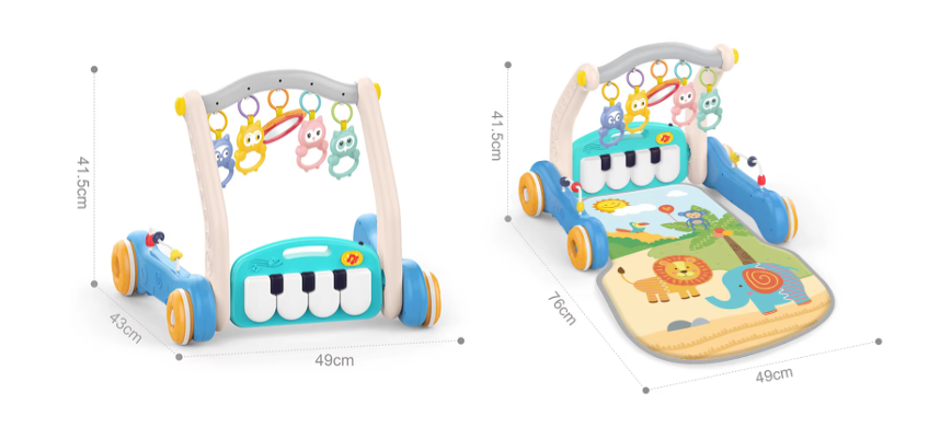 Gimnasio de piano y andadera